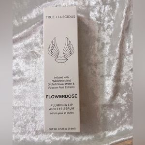 True+Luscious Flowerdose Plumping Lip & Ey Serum New